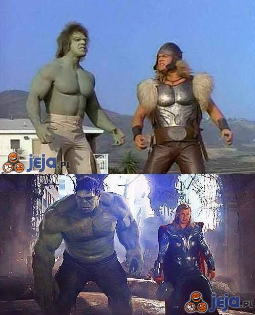 Hulk i Thor kiedyś i teraz