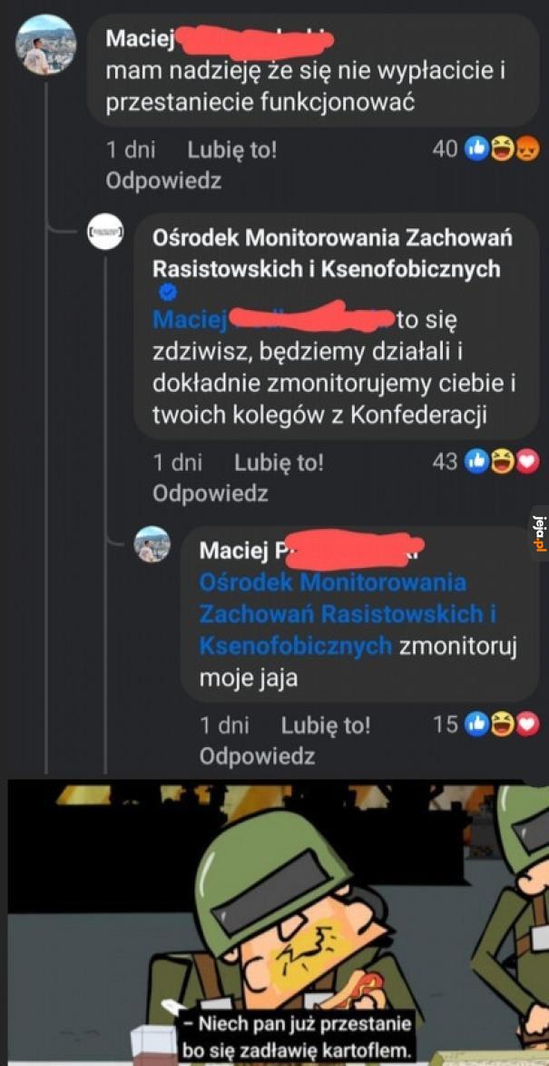OMZRIK jak zwykle odklejony