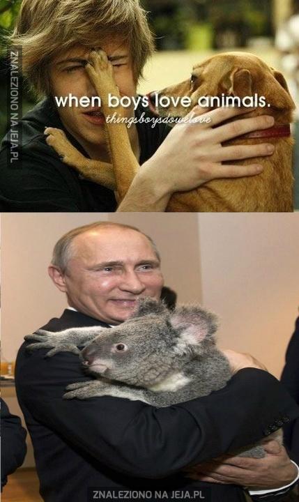 Gdy chłopcy kochają zwierzęta