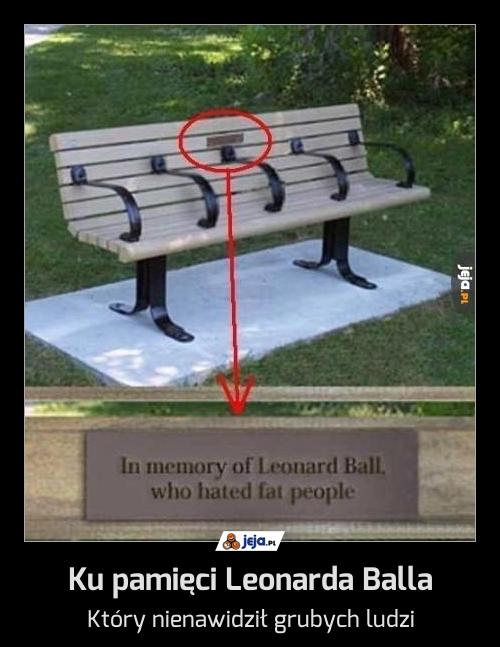 Ku pamięci Leonarda Balla