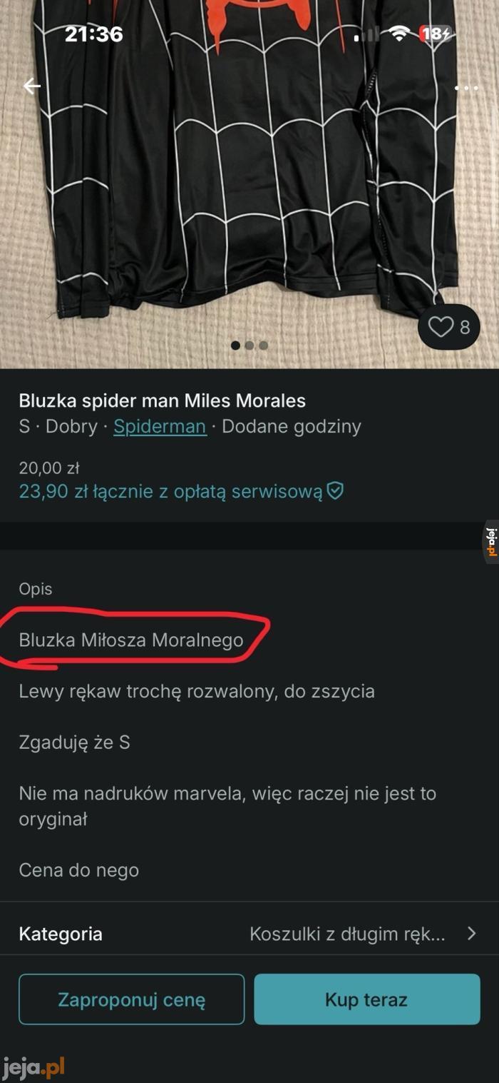 Miłosz Moralny, mój ulubiony superbohater
