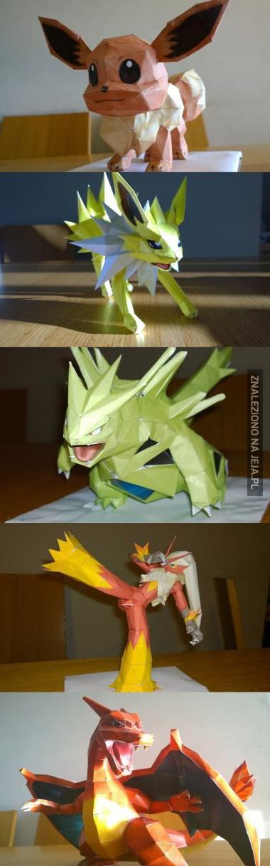 Papierowe Pokemony 3D