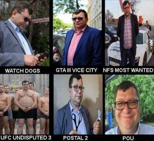 Zbigniew Stonoga jako gry