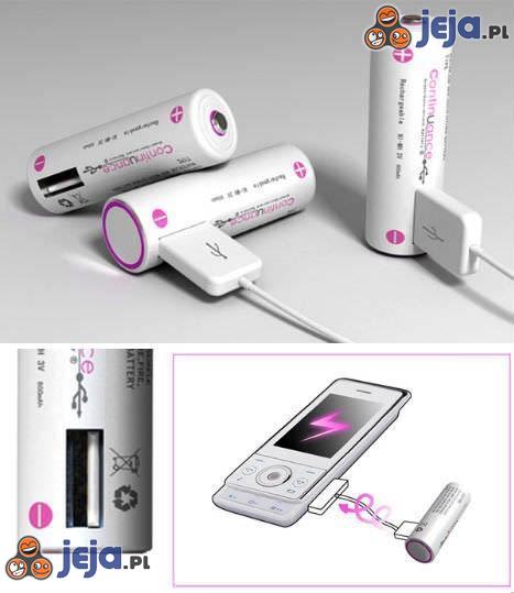 Bateria doładowująca telefon przez USB