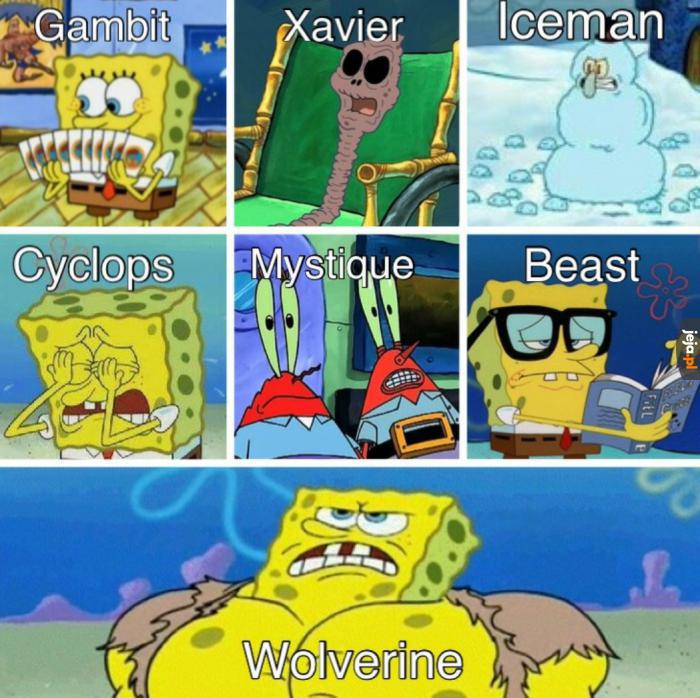 X-Meni według Spongeboba
