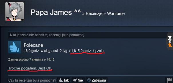 Rzeczywiście trochę pograł...