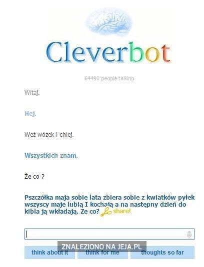 Cleverbot zaskakuje