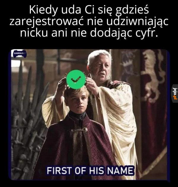 Pierwszy tego imienia