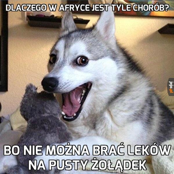 Żart suchy jak jeziora w Afryce