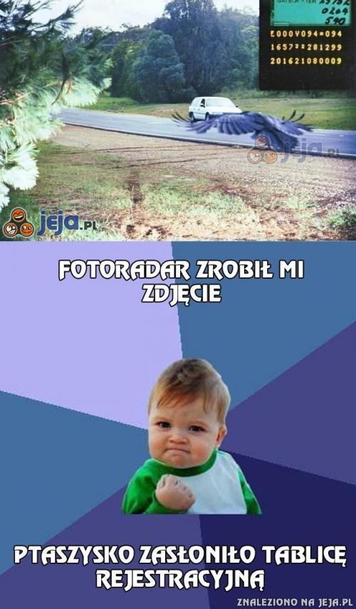 Fotoradar zrobił mi zdjęcie, ale jak zwykle miałem szczęście