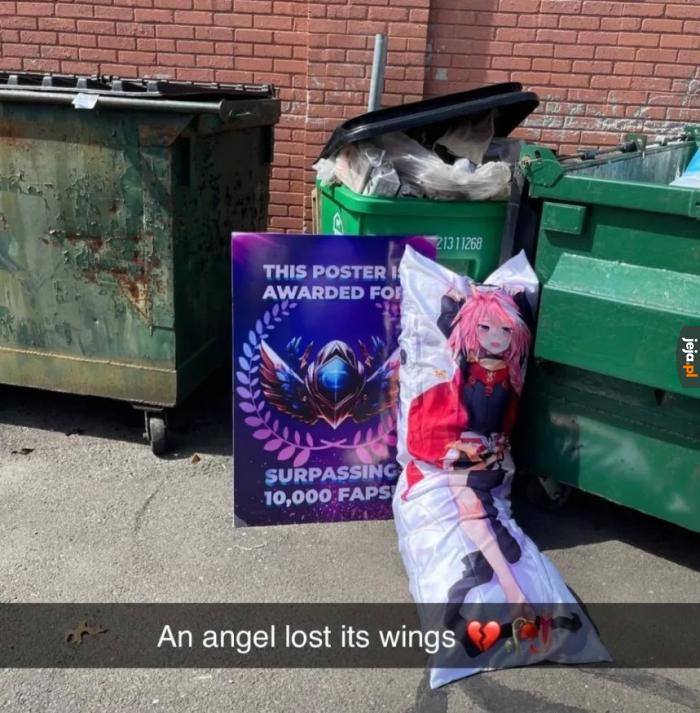 Anioł zgubił swoje skrzydła ._.
