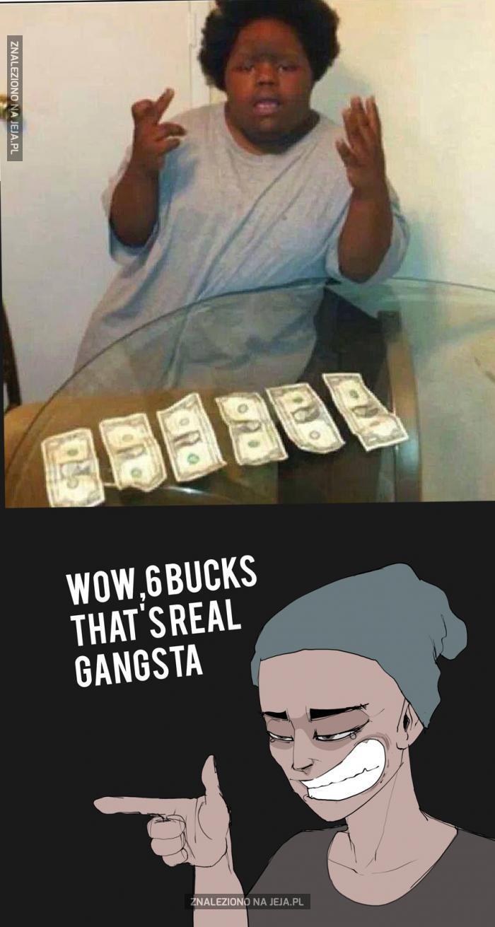 Prawdziwy gangster szasta kasą