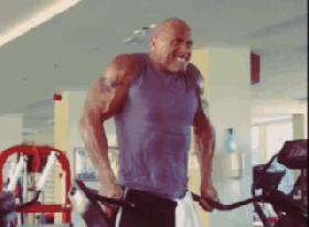 The Rock na siłowni