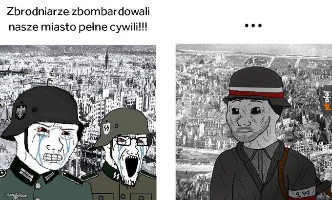 Ciekawe, że nie pamiętają co się stało kilka miesięcy przed Dreznem