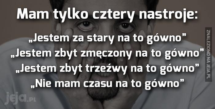 Mam tylko cztery nastroje