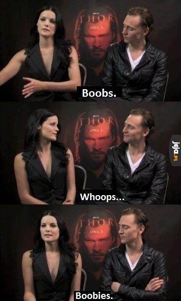 Gdzie się gapisz, Hiddleston!