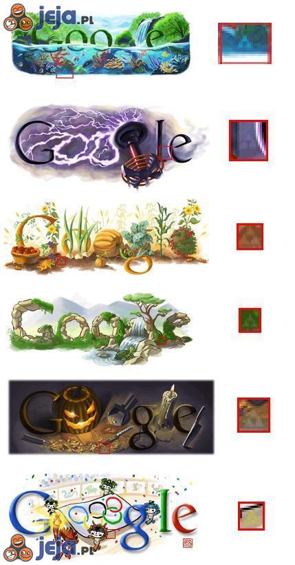 Ukryte symbole w grafikach google