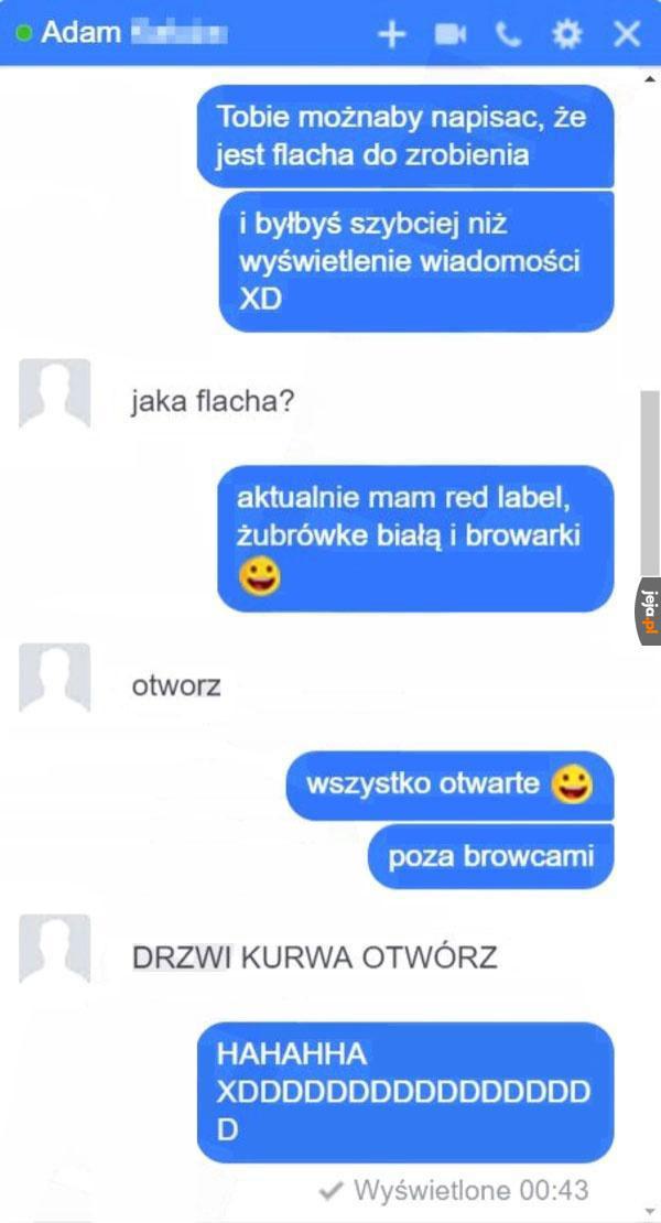 Trzeba zrobić flaszkę