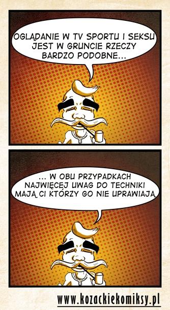 Oglądanie w TV sportu i seksu