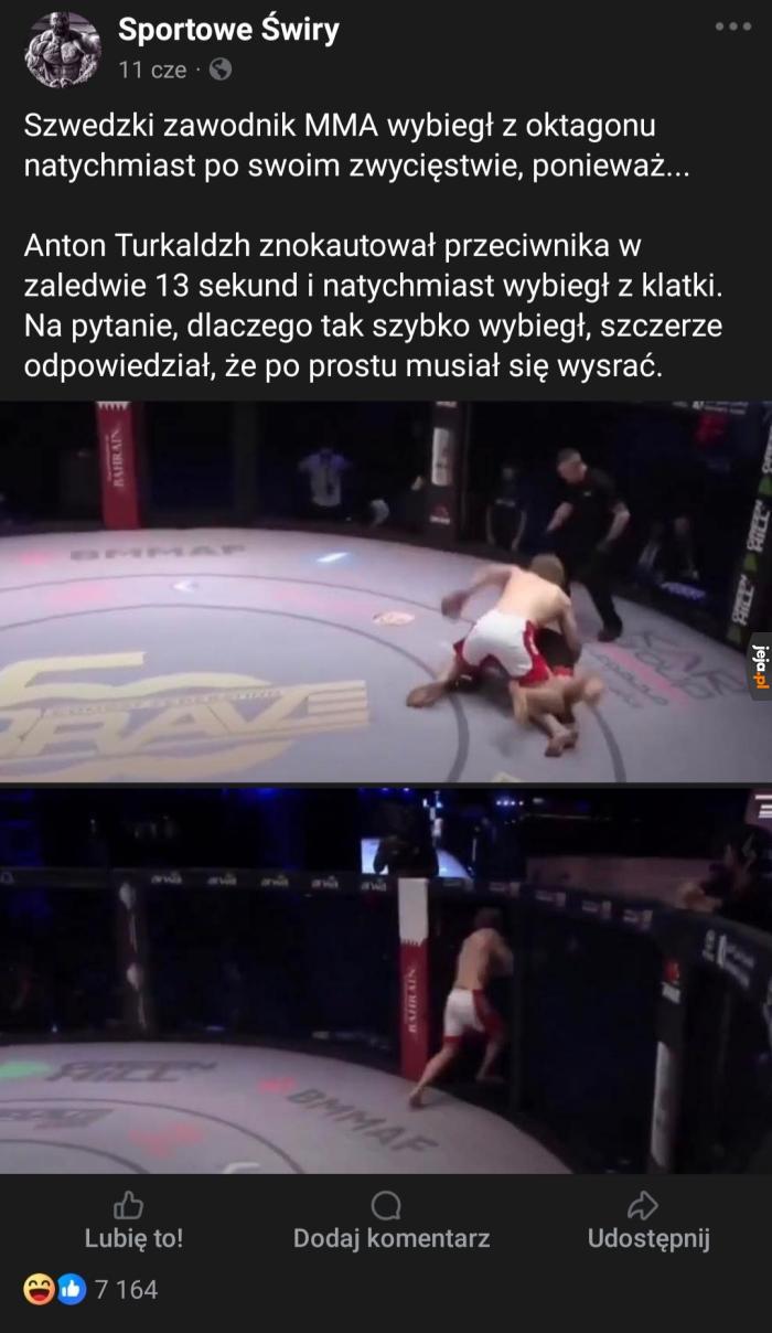Najlepsza motywacja by szybko zakończyć walkę