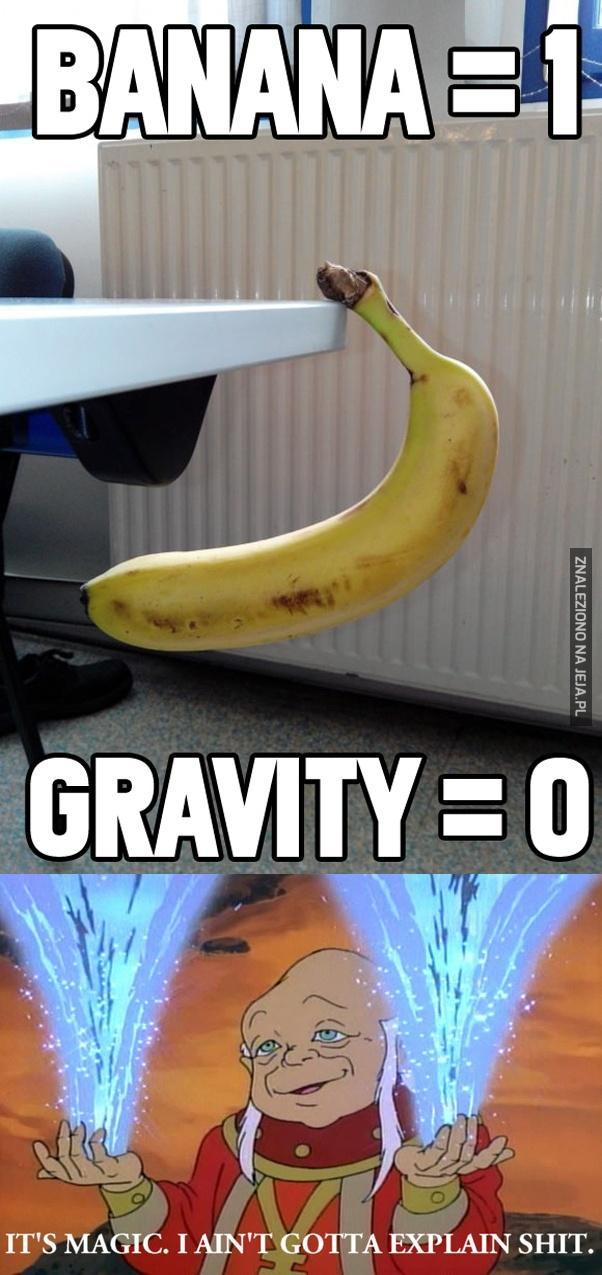 Banan ma w dupie prawa fizyki