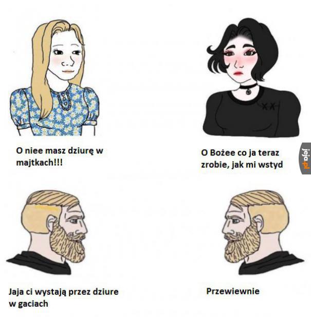 Akurat w tej kwestii jestem kobietą