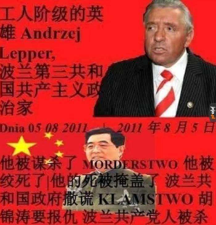 Tak było z Lepperem