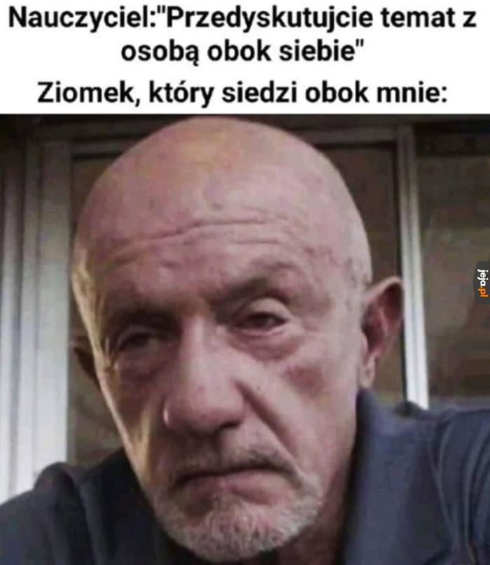 Nie wydaje się zbyt rozmowny
