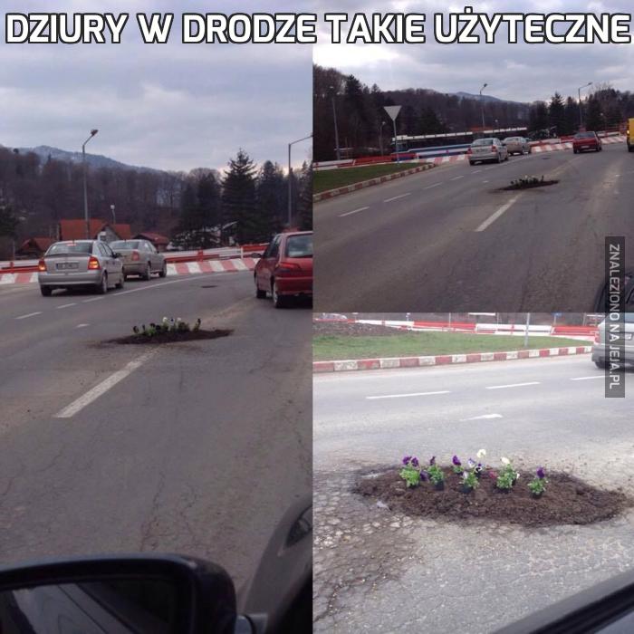 Dziury w drodze takie użyteczne