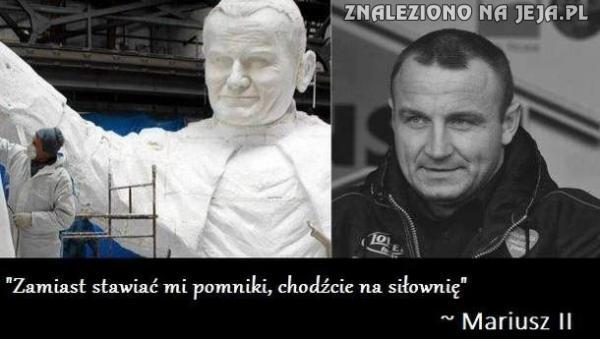 Pudzian dziękuje za pomnik