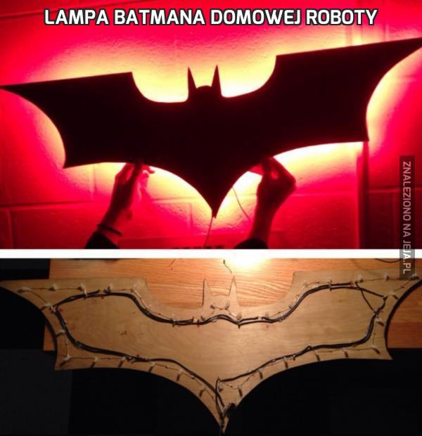 Lampa Batmana domowej roboty