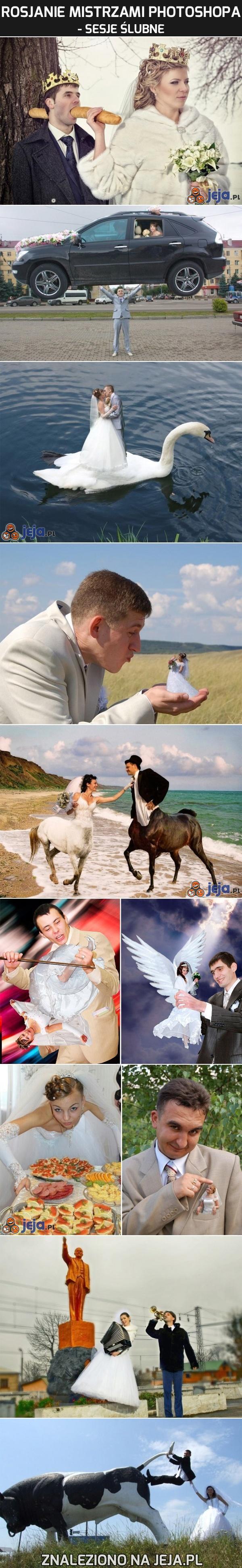 Rosjanie mistrzami Photoshopa - sesje ślubne
