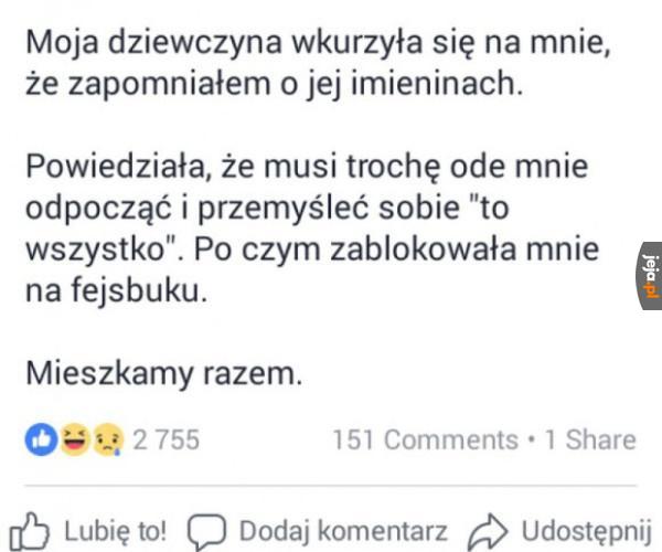 Zapomniał o imieninach