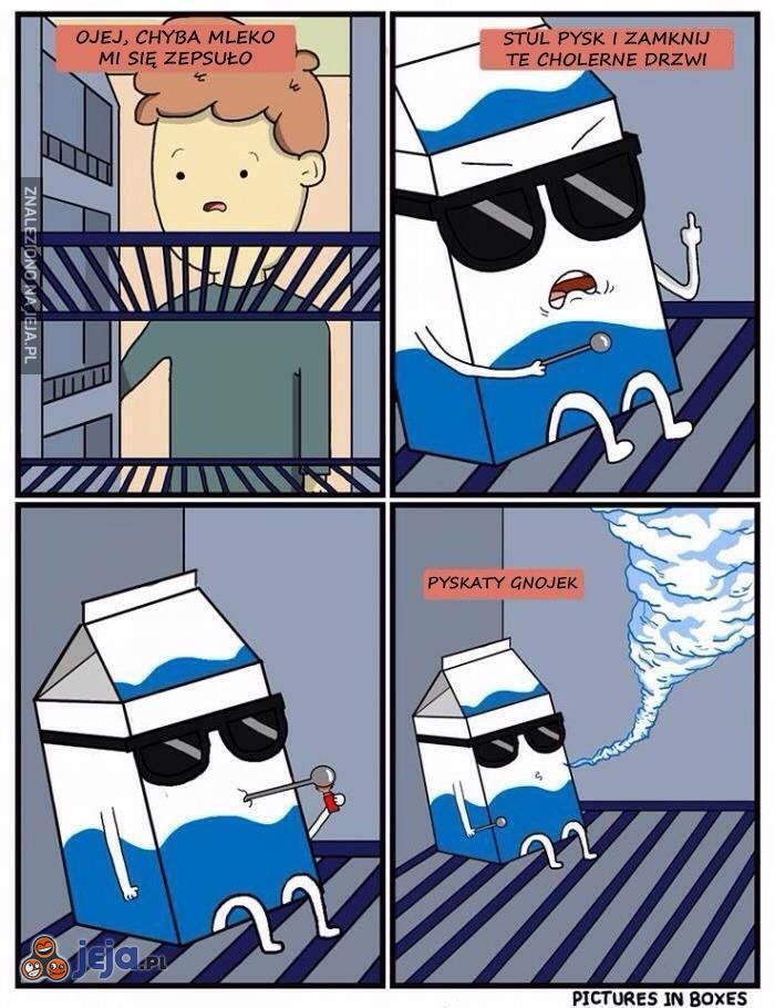 Zepsute mleko