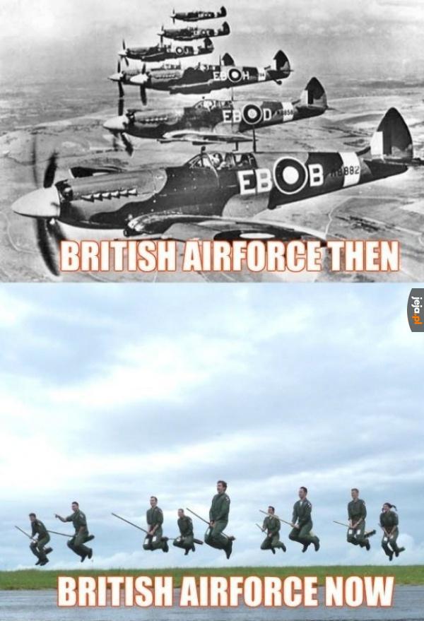 Brytyjskie lotnictwo kiedyś i dzisiaj