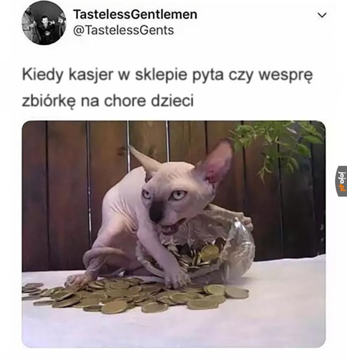 Mnie jakoś nikt nie wspiera