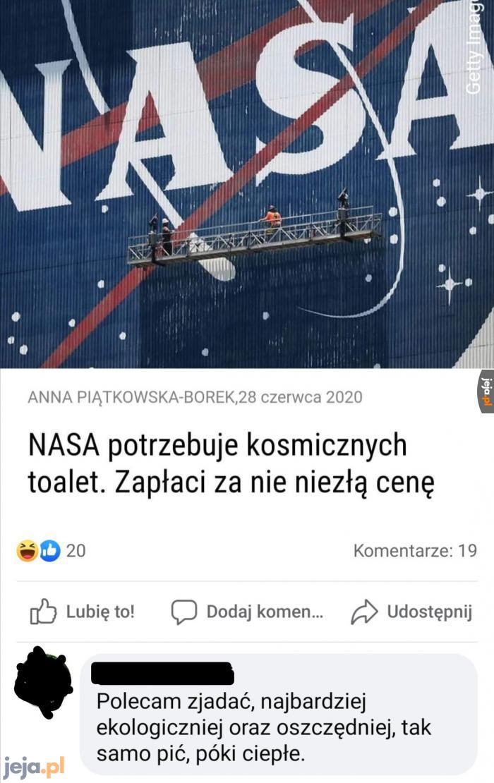 Internauta zawstydził pomysłem NASA