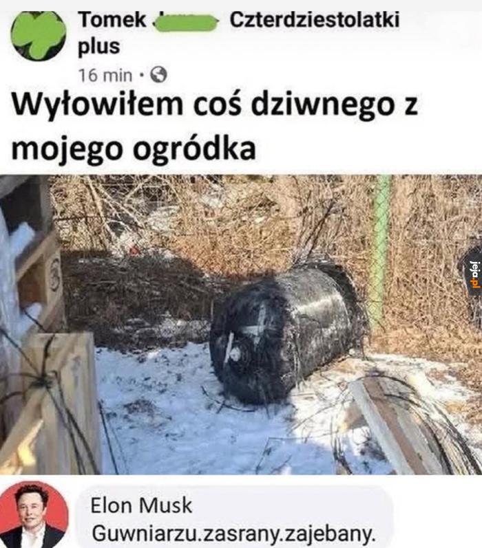 Jak coś to fragment rakiety Elona