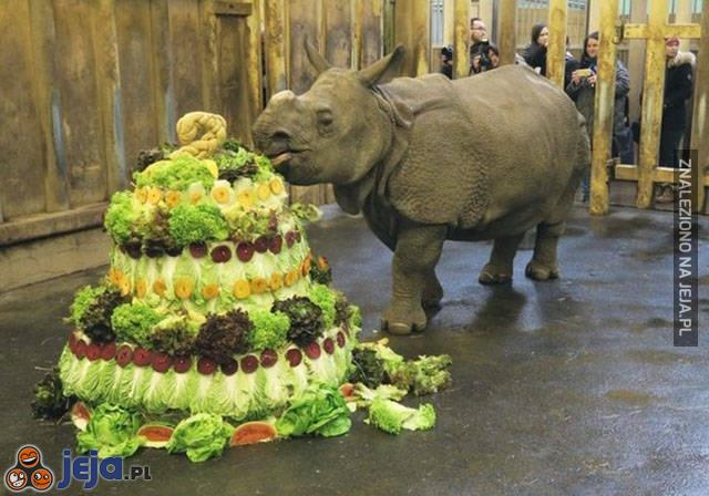 Urodzinowy tort wegetariański