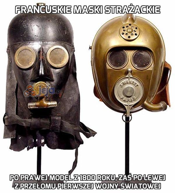 Francuskie maski strażackie