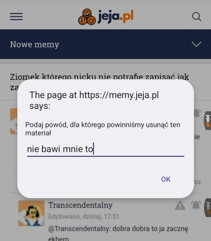 Nie bawi no