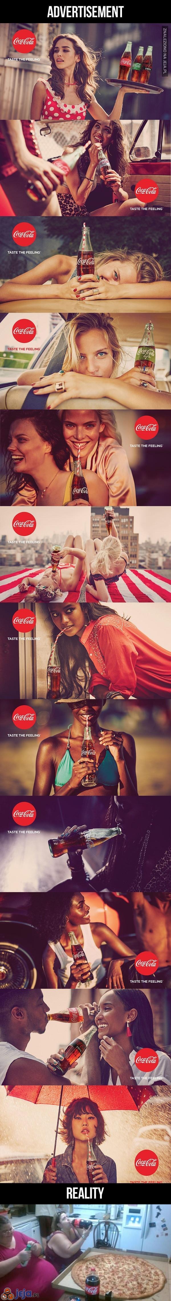 Coca-Cola: reklamy vs rzeczywistość