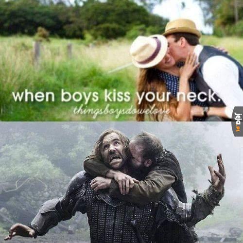 Kiedy chłopcy całują Cię w szyję