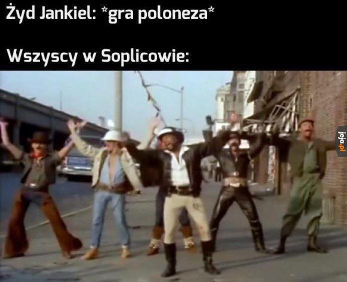 Jankiel włączył radio w swoim Polonezie