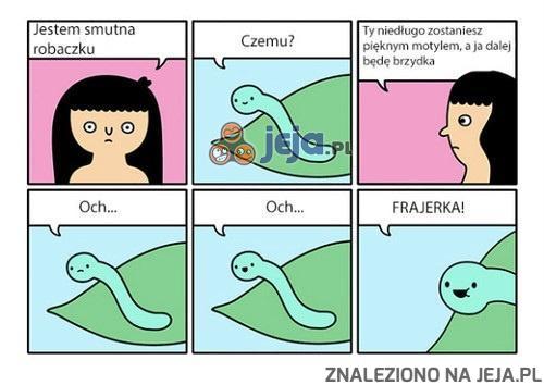 Jestem smutna robaczku