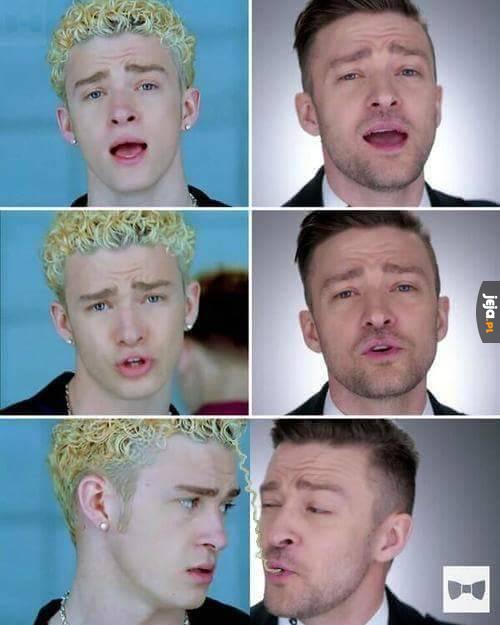 Justin Timberlake kiedyś i dziś