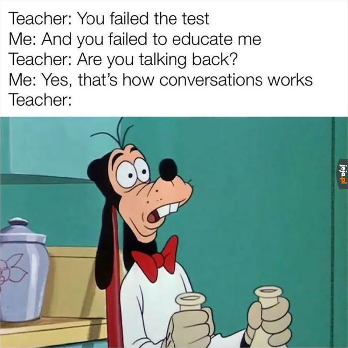Nauczyciel nauczył się czegoś nowego