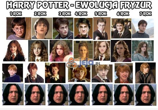 Harry Potter ewolucja fryzur