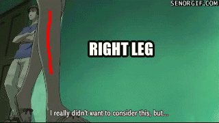 Prawa noga i... Już nie!