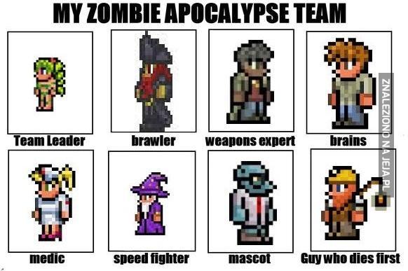 Moja drużyna na apokalipse zombie